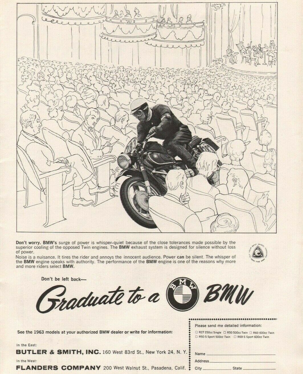 1962 BMW - Vintage Motorcycle Ad